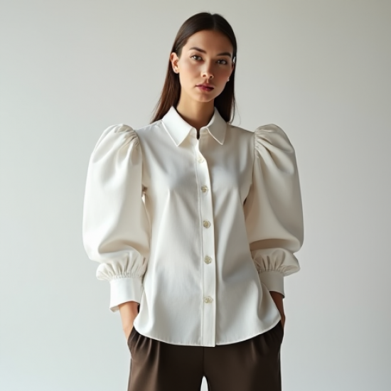 Women's Gathered Sleeve Shirt