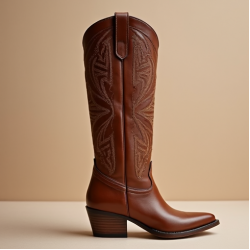 Women's Pointed Toe Cowboy Knee-High