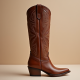 Women's Pointed Toe Cowboy Knee-High