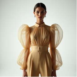 Women's Statement Sleeve Blouse