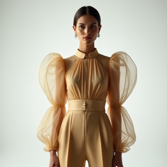 Women's Statement Sleeve Blouse