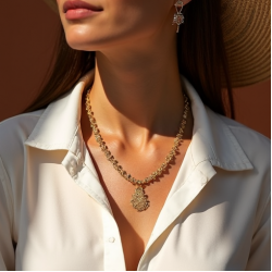 Women's Chunky Rope Chain Necklace