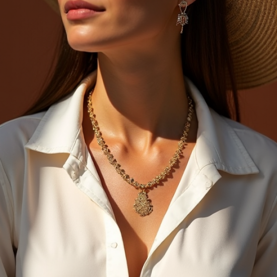 Women's Chunky Rope Chain Necklace