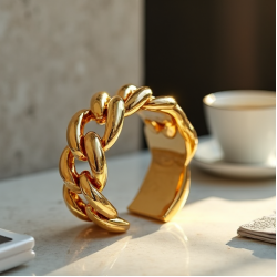 Women's Bold Curb Chain Cuff