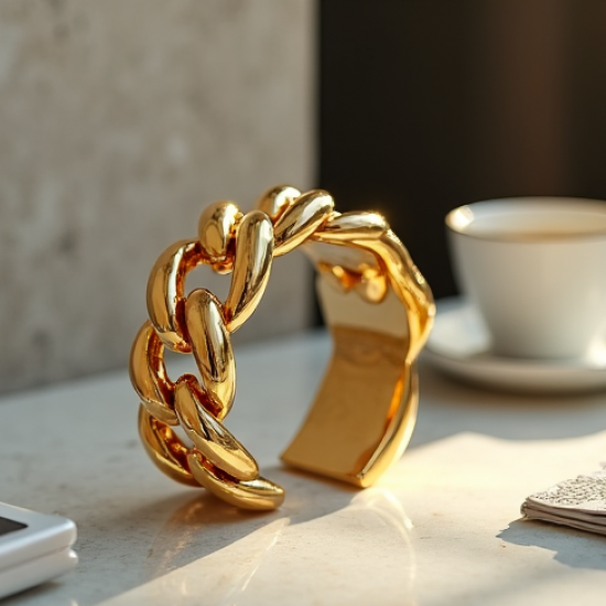 Women's Bold Curb Chain Cuff
