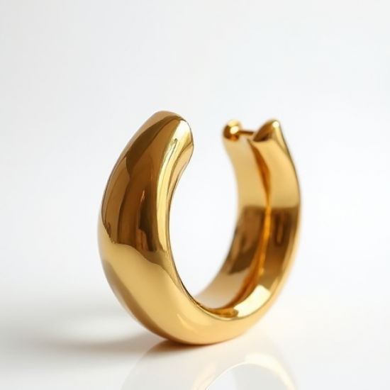 Women's Large Clip-On Ear Cuff