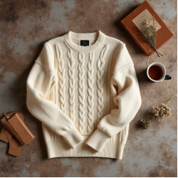 Women's Monogram Cable Knit Top