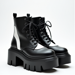 Women's Two-Tone Chunky Boot