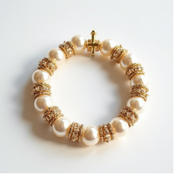 Women's Pearl & Chain Bracelet