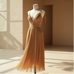 Women's Flowing Fringe Hem Dress