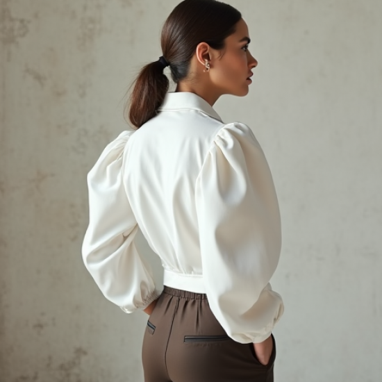 Women's Gathered Sleeve Shirt