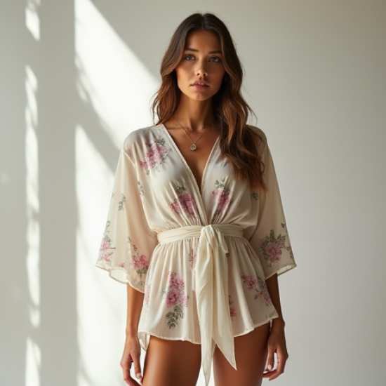 Women's Kimono Sleeve Blouse