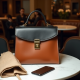 Women's Two-Tone Top-Handle Bag