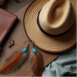 Boho Feather Earrings