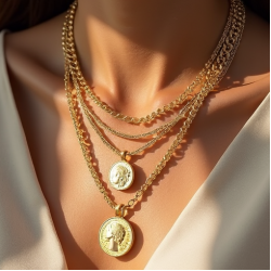 Women's Multi-Layer Coin Necklace
