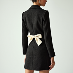 Women's Bow Detail Matching Outfit