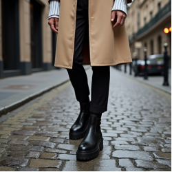 Women's Lug Sole Block Heel Boot