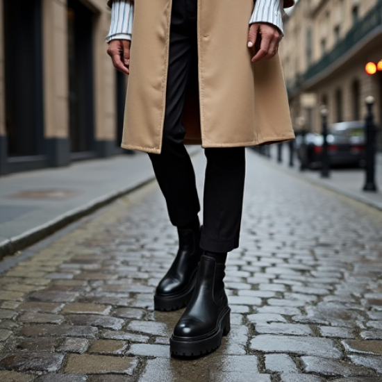 Women's Lug Sole Block Heel Boot