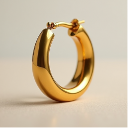 Women's Chunky Gold Hoop Earrings