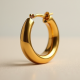 Women's Chunky Gold Hoop Earrings