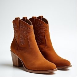 Women's Low Heel Cowboy Ankle Boot