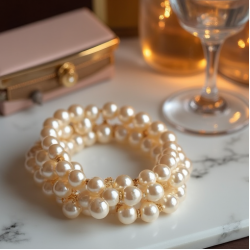 Women's Pearl Layered Bracelet