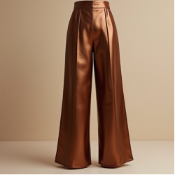 Women's Bronze Wide-Leg Culottes