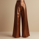 Women's Bronze Wide-Leg Culottes