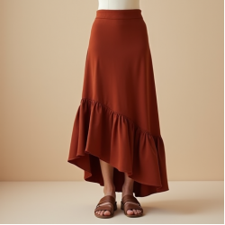 Women's Asymmetric Ruffle Skirt