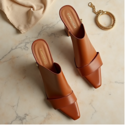 Women's Angular Heel Strappy Sandal