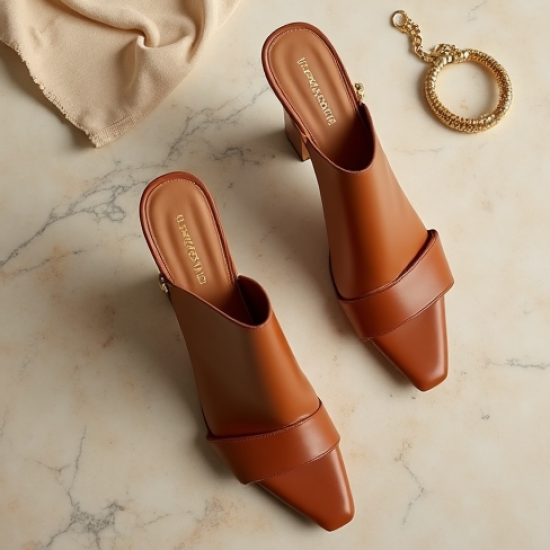 Women's Angular Heel Strappy Sandal