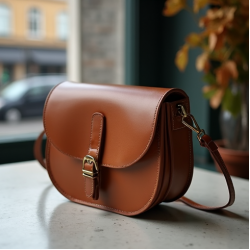 Women's Leather Saddle Bag