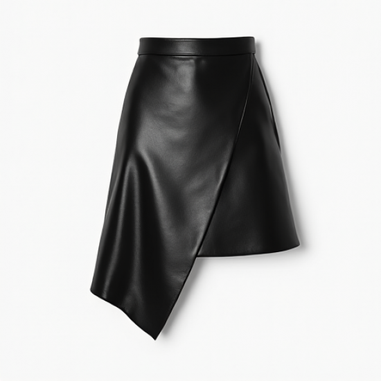Women's Leather-Look Mini Skirt-Pants