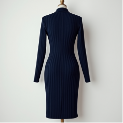 Women's Brooch-Accented Knit Dress
