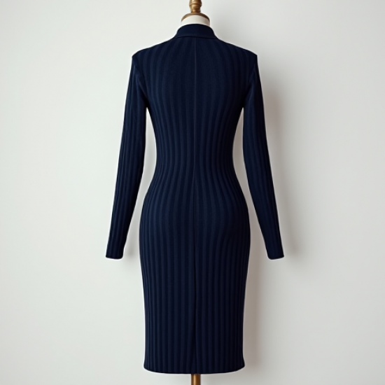 Women's Brooch-Accented Knit Dress