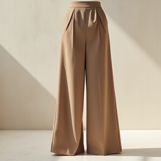 Women's Simple High Waist Wide Pants