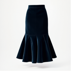 Women's Pleated Trumpet Skirt