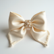 Women's Pearl Hair Bow Clip