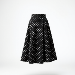 Women's Vintage Polka Flared Skirt