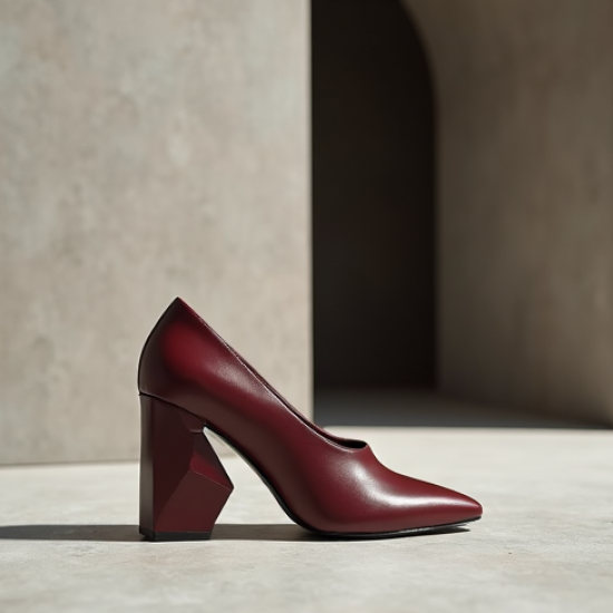 Women's Abstract Block Heel Pump