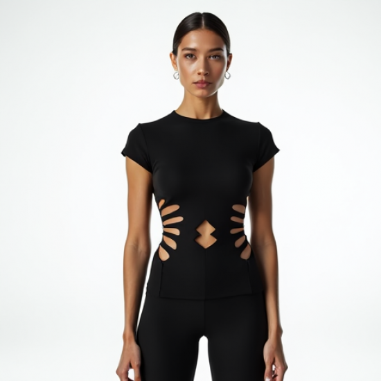 Women's Multi-Slit Waist Top