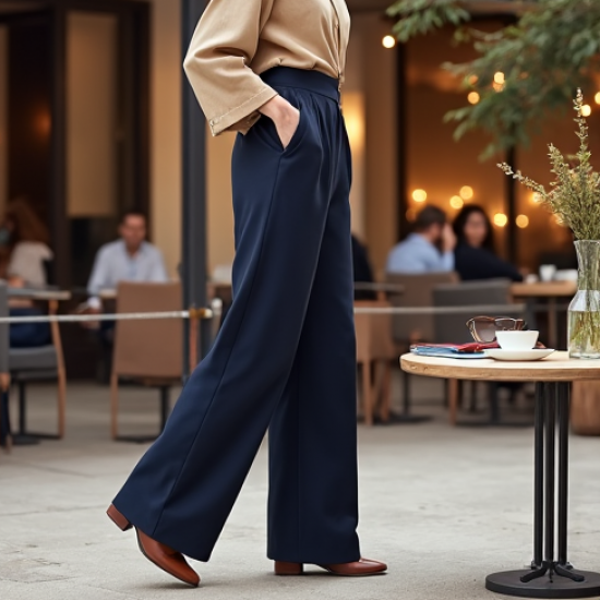 Women's Everyday High Waist Wide Trousers