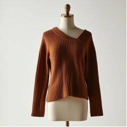 Women's Asymmetric Shoulder Knit
