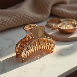 Women's Metallic Shark Clip