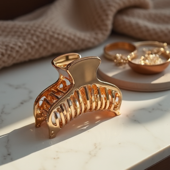 Women's Metallic Shark Clip