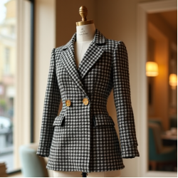 Women's Tweed Blazer & Skirt Set