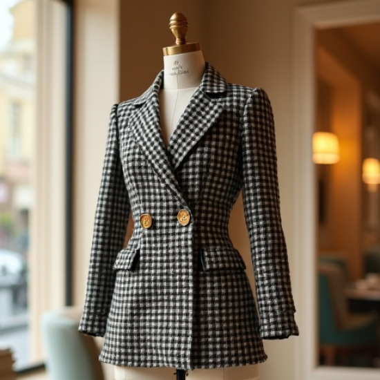Women's Tweed Blazer & Skirt Set