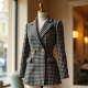Women's Tweed Blazer & Skirt Set