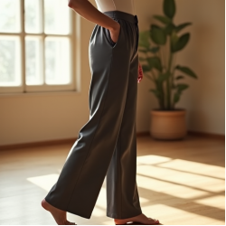 Women's Soft High Waist Wide Pants