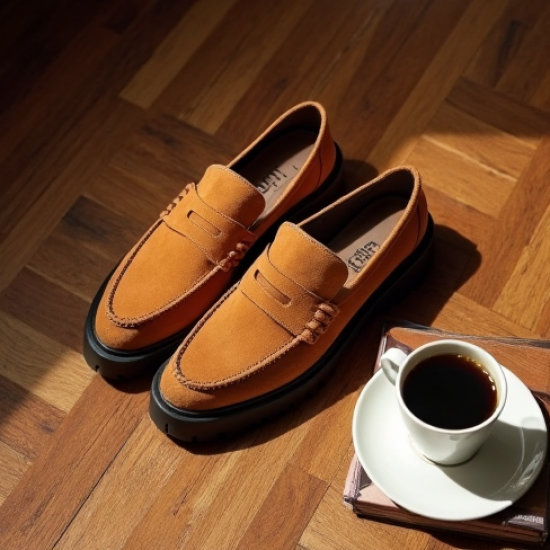 Women's Suede Chunky Loafer